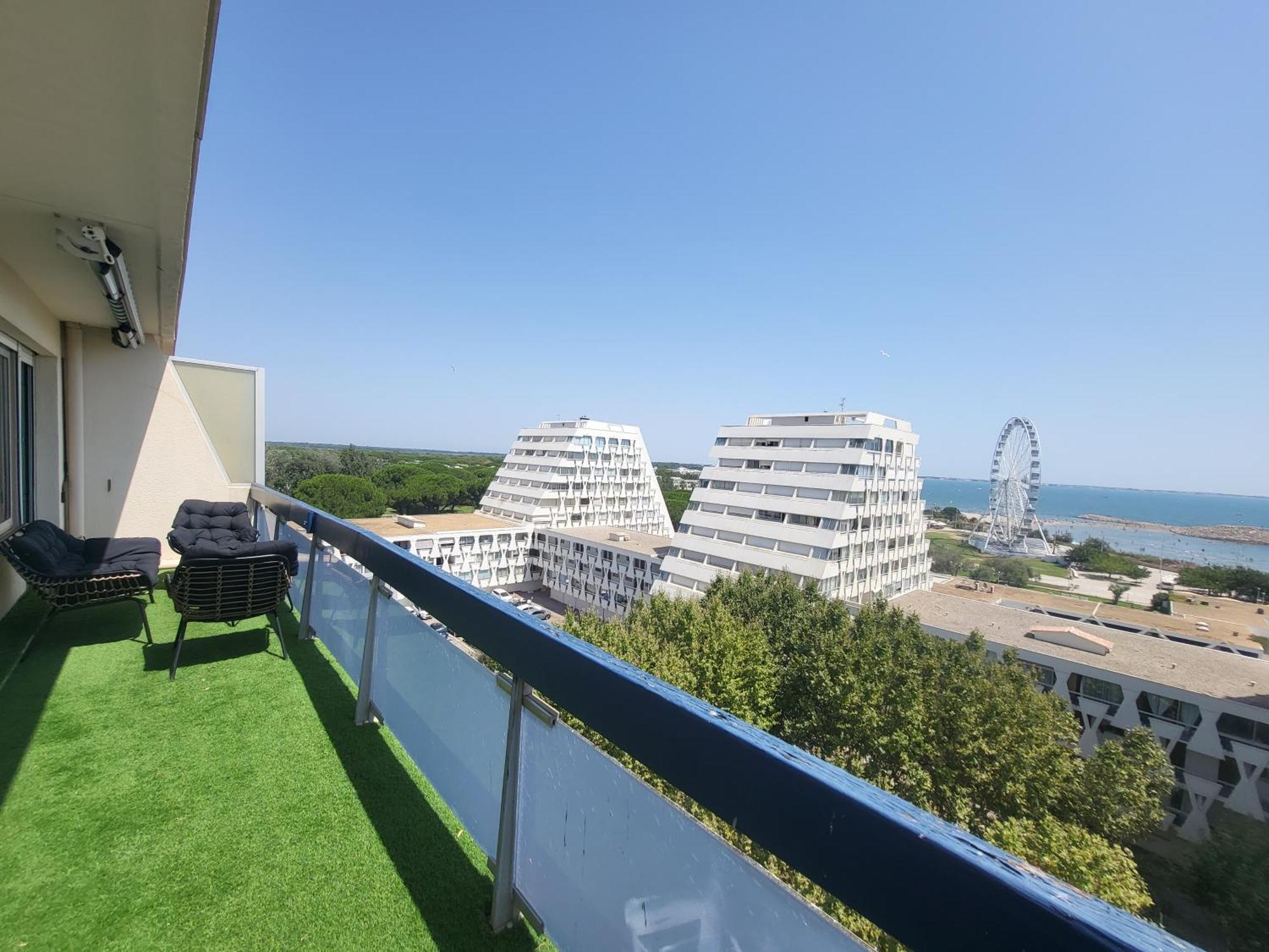 Appartement Lumineux Avec Vue Sur Mer A 50 M De La Plage Et Du Centre La Grande-Motte Exterior photo